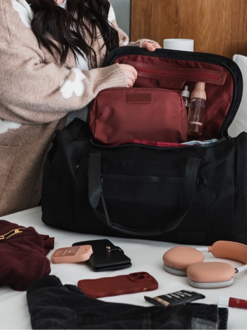 Collab 👀 Alicia Mccarvell x Poppy & Peonies Movement bag + Cosmetic Pouch